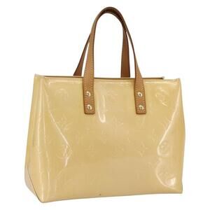 LOUIS VUITTON Monogram Vernis Reade PM Bag Marshmallow Pink M91306 Auth ka1034